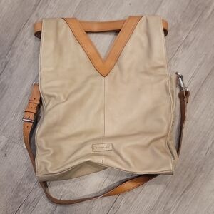 Christopher Kon Beige and Tan Men's Backpack